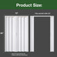 NeatiEase Accordion Door 60x80 72x80 Portable Interior PVC Folding Door, Bifold Closet Doors with Latch, Handle, Mounting Hardware