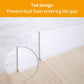 NeatiEase (White) Flexible Baseboard Molding Trim, Self-Adhesive Vinyl Wall Base Cove Base, Peel and Stick Rubber Wall Base Moulding Trim for Easy Installation