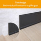 NeatiEase (Black) Flexible Baseboard Molding Trim, Self-Adhesive Vinyl Wall Base Cove Base, Peel and Stick Rubber Wall Base Moulding Trim for Easy Installation