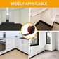 NeatiEase (Black) Flexible Baseboard Molding Trim, Self-Adhesive Vinyl Wall Base Cove Base, Peel and Stick Rubber Wall Base Moulding Trim for Easy Installation