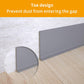 NeatiEase (Gray) Flexible Baseboard Molding Trim, Self-Adhesive Vinyl Wall Base Cove Base, Peel and Stick Rubber Wall Base Moulding Trim for Easy Installation