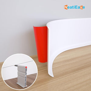 NeatiEase (White) Flexible Baseboard Molding Trim, Self-Adhesive Vinyl Wall Base Cove Base, Peel and Stick Rubber Wall Base Moulding Trim for Easy Installation