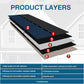 NeatiEase Roofing Shingles 3-Tab, 8 Pack Asphalt Shingles Roof Tiles for Storage Shed, Architectural, Residential, Garage Roof