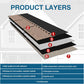 NeatiEase Roofing Shingles 3-Tab, 8 Pack Asphalt Shingles Roof Tiles for Storage Shed, Architectural, Residential, Garage Roof