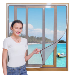 NeatiEase Grooved Style DIY Magnetic Window Screen