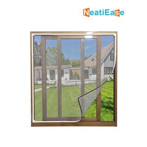 NeatiEase Grooved Style DIY Magnetic Window Screen