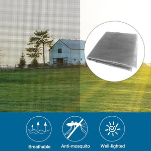 NeatiEase Adjustable Flexible Fiberglass Screen Mesh for Doors Windows