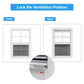NeatiEase Upgraded (White) Shed Windows 2 Pack, Windows with Tempered Glass and Stainless Steel Screen for Shed, Chicken Coop, Playhouse, Household, Garage