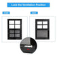 NeatiEase Upgraded (Black) Shed Windows 2 Pack, Windows with Tempered Glass and Stainless Steel Screen for Shed, Chicken Coop, Playhouse, Household, Garage