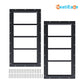 NeatiEase 2 Pack (Black) Shed Windows Transom Window Fixed Design with Tempered Glass for Playhouses, Sheds, Garage and Chicken Coops（副本）