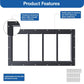 NeatiEase 2 Pack (Black) Shed Windows Transom Window Fixed Design with Tempered Glass for Playhouses, Sheds, Garage and Chicken Coops（副本）