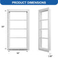 NeatiEase 2 Pack (White) Shed Windows Transom Window Fixed Design with Tempered Glass for Playhouses, Sheds, Garage and Chicken Coops