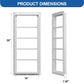 NeatiEase 2 Pack (White) Shed Windows Transom Window Fixed Design with Tempered Glass for Playhouses, Sheds, Garage and Chicken Coops