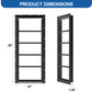 NeatiEase 2 Pack (Black) Shed Windows Transom Window Fixed Design with Tempered Glass for Playhouses, Sheds, Garage and Chicken Coops（副本）