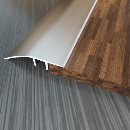 NeatiEase Aluminum Floor Transition Threshold Strip 1.7in, Door/Carpet/Tile/Threshold Reducer, Doorway Edge Trim for Laminate Floor Mat Carpet and Vinyl Tile 3ft Length