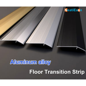 NeatiEase Threshold Ramps 4in for Doorways, Metal Floor Transition Strip Replacement, Aluminum Floor Reducer Molding for Carpet/Entry Door/Tile/Threshold/Wheelchair