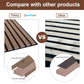 NeatiEase 4 PCS Wood Panels for Wall and Ceiling - 120 x 11 Inch Wood Slat Acoustic Panels - Modern Sound Absorbing Wall Panels for Interior Wall Decor for Home, Office, Studio（副本）