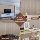 NeatiEase 4 PCS Wood Panels for Wall and Ceiling - 120 x 11 Inch Wood Slat Acoustic Panels - Modern Sound Absorbing Wall Panels for Interior Wall Decor for Home, Office, Studio（副本）