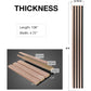NeatiEase (Walnut) 3D Wood Wall Panel, 9 Feet Acoustic Slat Wall Panels for Interior Wall Decor and Noise Reduction, Decorative Slat Wall Paneling