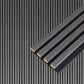 NeatiEase (Dark Gray) 3D Wood Wall Panel, 9 Feet Acoustic Slat Wall Panels for Interior Wall Decor and Noise Reduction, Decorative Slat Wall Paneling