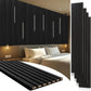 NeatiEase 4 PCS Wood Panels for Wall and Ceiling - 120 x 11 Inch Wood Slat Acoustic Panels - Modern Sound Absorbing Wall Panels for Interior Wall Decor for Home, Office, Studio（副本）
