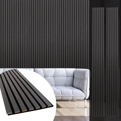 NeatiEase 2 PCS Wood Panels for Wall and Ceiling - 108 x 11 Inch Wood Slat Acoustic Panels - Modern Sound Absorbing Wall Panels for Interior Wall Decor for Home, Office, Studio