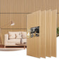 NeatiEase 4 PCS Acoustic Wood Slat Wall Panels - 48 x 22 Inch Fluted Sound Absorbing Panel for Wall and Ceiling - Wall Panels for Interior Wall Decor for Homes, Offices, Studios